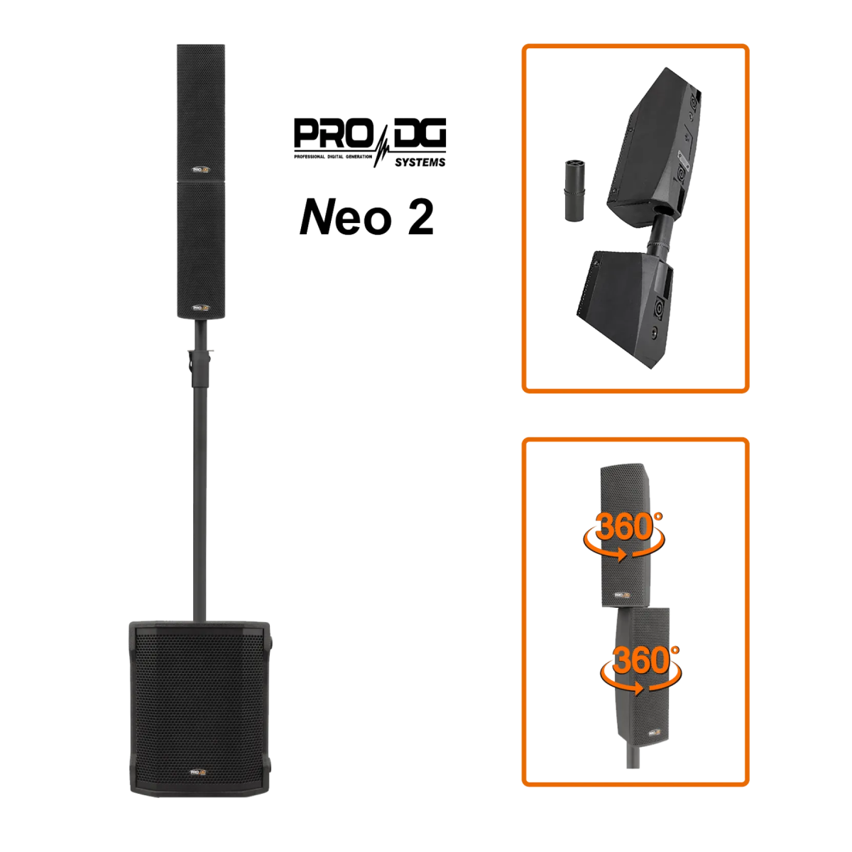 PRO DG NEO-2 2-way Portable Array system (PRO DG - TÂY BAN NHA)