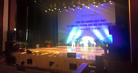 Hệ thống Line Array Pro DG tại Hội thi giọng hát hay và truyền thống của Vietcombank