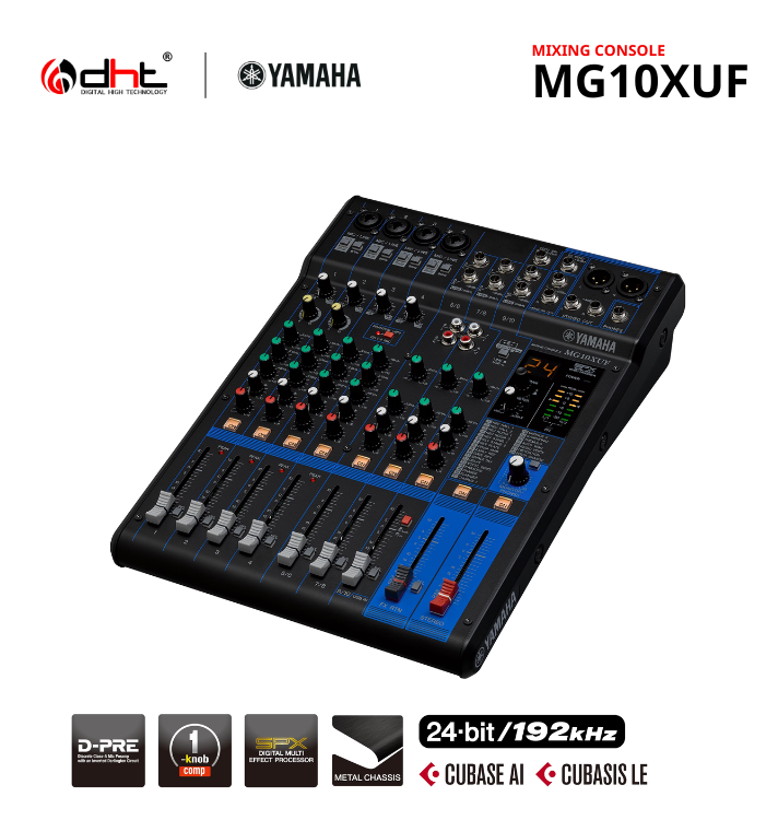 Mixer Yamaha MG10XUF - Bàn trộn âm thanh Yamaha MG10XUF 10 kênh chính hãng