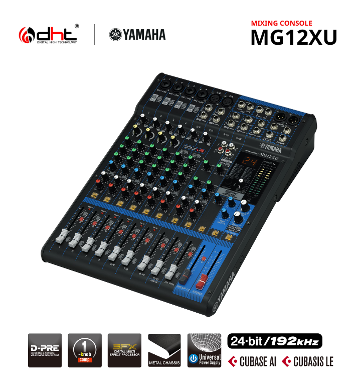 Mixer Yamaha MG12XU - Bàn mixer Yamaha MG12XU 12 kênh chính hãng