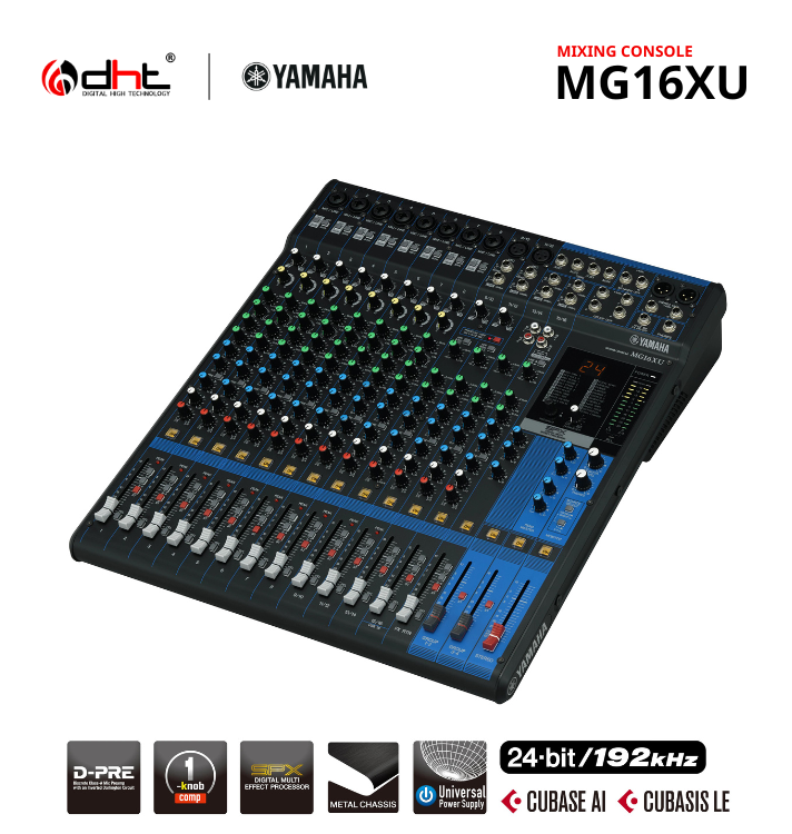 Mixer Yamaha MG16XU - Bàn mixer Yamaha MG16XU 16 kênh chính hãng