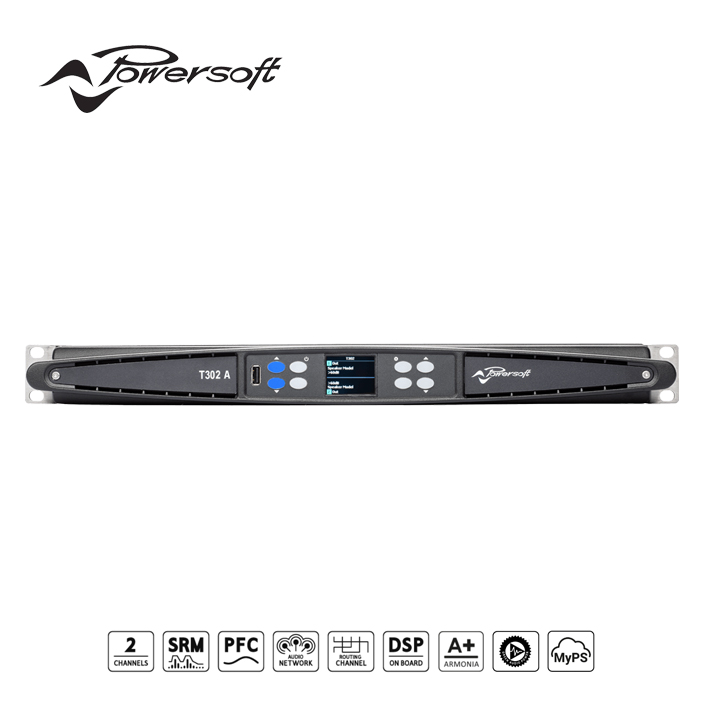 Cục đẩy công suất Powersoft T302 A 2 kênh với DSP - Amply Powersoft T302 A 2-channel amplifiers