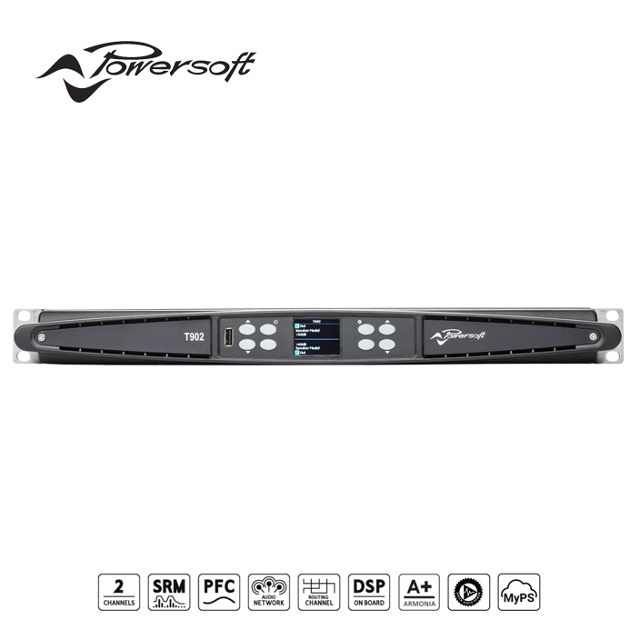 Cục đẩy công suất Powersoft T902 2 kênh với DSP và Dante™ - Amply Powersoft T902 2-channel amplifiers