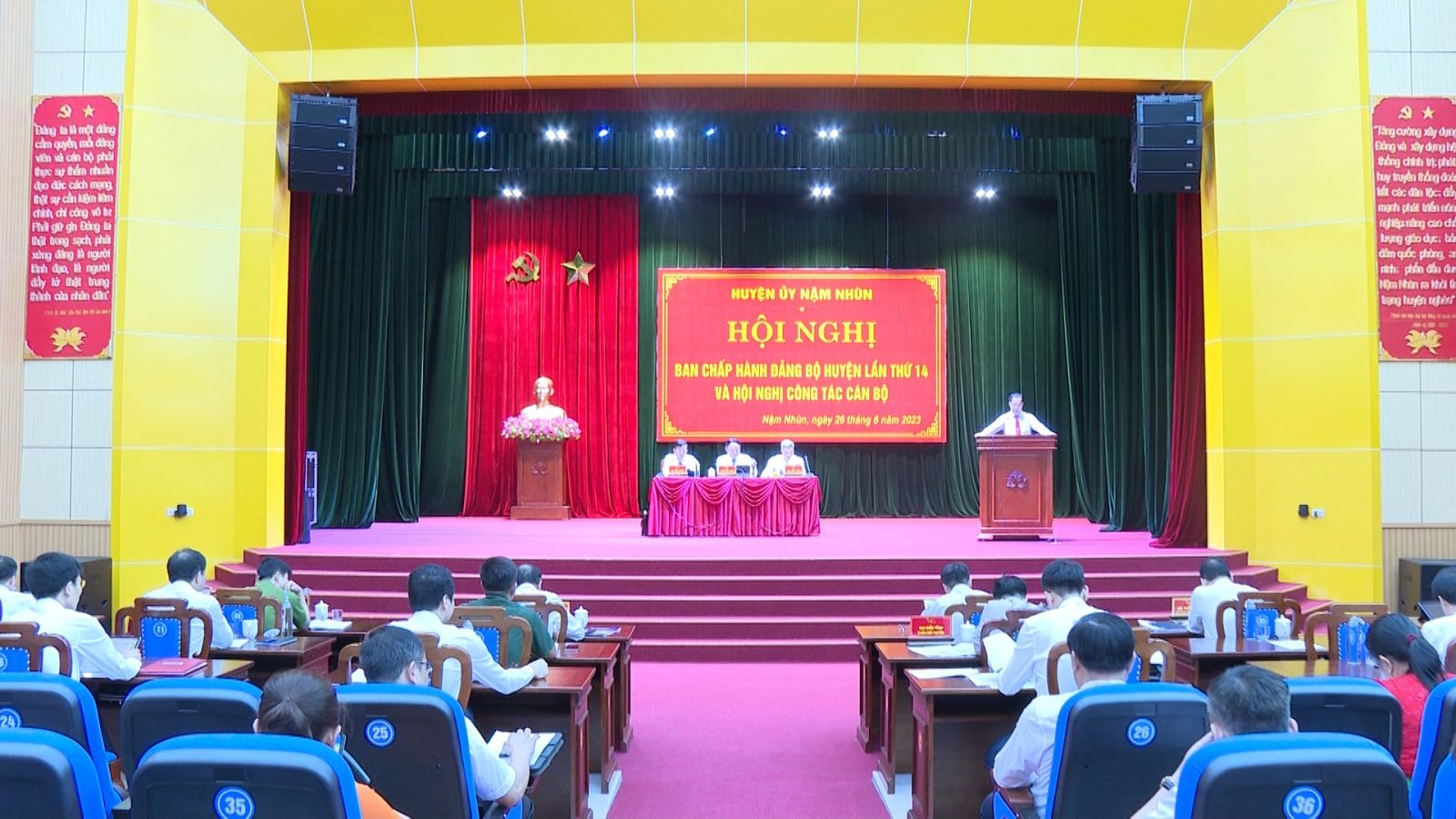 Hệ thống âm thanh Trung tâm Hội nghị - Văn hóa huyện Nậm Nhùn, tỉnh Lai Châu