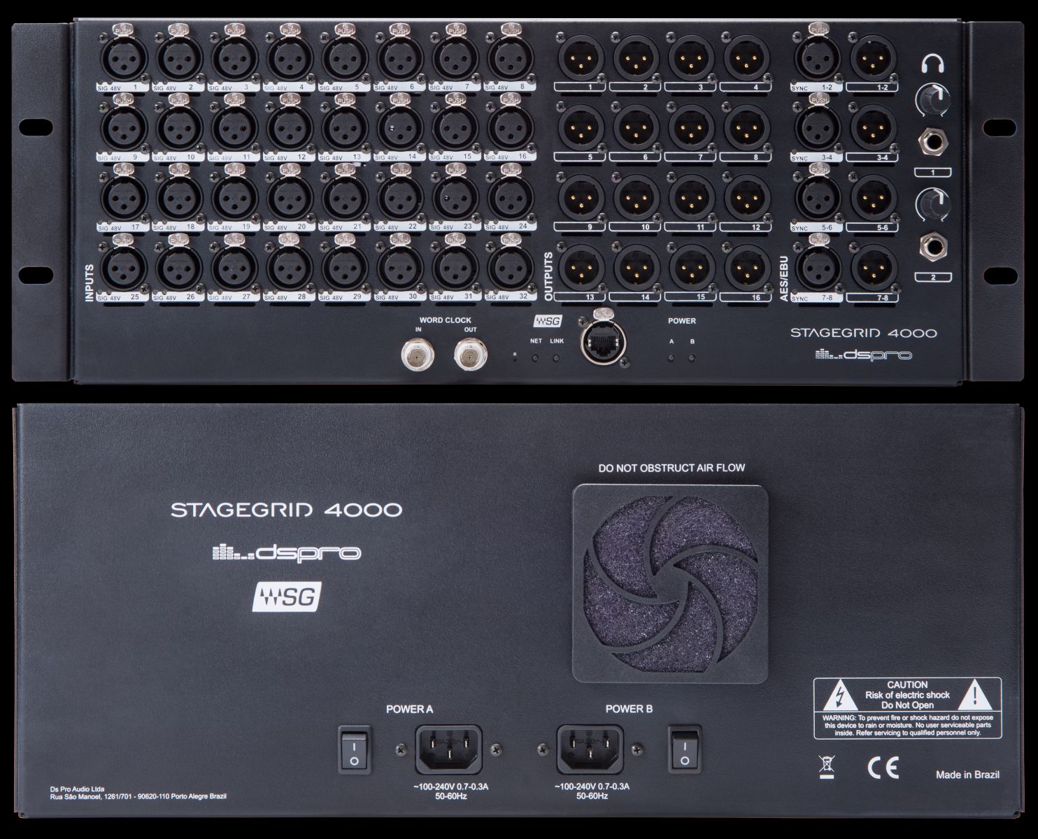 Bộ chia tín hiệu Waves DSPRO StageGrid 4000 Rackmount 32-Input / 4-Output