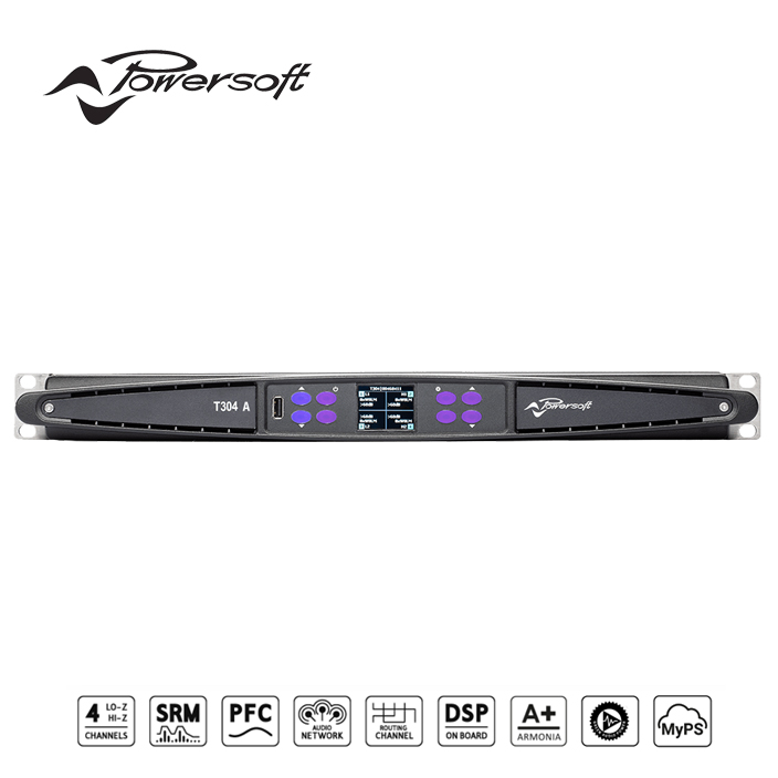 Cục đẩy công suất Powersoft T304 A 4 kênh với DSP - Amply Powersoft T304 A 4-channel amplifiers